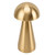 Mushroom Shape Table Lamp 3 Color Temperature LED Dimmable Cordless USB Rechargeable Modern Bedside Nightstand Lamp for Bedroom Living Room Gold