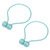 2Pcs Strong Magnetic Curtain Tiebacks Tie Backs Buckle Holder Holdbacks Window Decorative Accessories(BlueGreen )