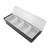 Condiment Caddy Durable Plastic Transparent Lid Detachable Design Multifunction Bar Fruit Caddy for Vege Fruit Seasoning 4 Compartments