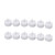 12Pcs Flameless LED Candle Light Tea Lights Candles with Color Transparent Wick Halloween Holiday Party Room Ambinece Props