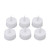12Pcs Flameless LED Candle Light Tea Lights Candles with Color Transparent Wick Halloween Holiday Party Room Ambinece Props