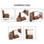 Transparent Vase Desktop Wooden Stand Glass Clear Plant Vase for Home Table Desk Interior Decoration
