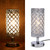 Tomshine Crystal Bedside Table Lamp Decorative Desk Light with Dual USB Charging Port Modern Nightstand Lamp for Bedroom Living Dining Room Office