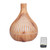 400ml Wood Grain Humidifier Hollow Electric Colorful LED Lamp Aromatherapy Diffuser with Remote ControlUK Plug
