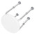 Round Bath Shower Chair Height Adjustable Non Slip Shower Stool Round Chair Seat for Elderly