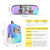 2Pcs Kid Bookbags Set Cartoon Game Backpack with Pencil Case for School Outdoor Travel Camping Picnic Birthday Christmas Gift