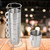 Double Layer Anti Scald Stainless Steel Stackable Water Coffee Cup Set with Cup Holder Stand
