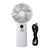 Portable Handheld Fan 100 Speeds Adjustable Powerful Wind USB Rechargeable Mini Desk Personal Fan for Home Camping Office Outdoor Sports White