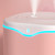 USB Humidifier Dual Spray Silent Large Capacity Fine Mist Portable Humidifier with Night Light for Bedroom Office Pink