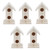 5Pcs Wood Birdhouse Garden Weatherproof Nesting Bird Cage for Bluebird Finch Chickadee