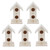 5Pcs Wood Birdhouse Garden Weatherproof Nesting Bird Cage for Bluebird Finch Chickadee