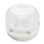 Stackable Grain Storage Container Single Layer 6 Grids Rotating Rice Dispenser for Kitchen Organization White
