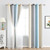2pc Curtain Simple Gradient Hollow-out Star Pattern Double Layer Blackout Bedroom Living Room Insulation Curtain