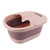 Foldable Foot Bath Basin with Massage Acupoint PP Silicone Foot Soaking Bucket for Soaking Feet Red