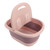 Foldable Foot Bath Basin with Massage Acupoint PP Silicone Foot Soaking Bucket for Soaking Feet Red