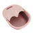 Foldable Foot Bath Basin with Massage Acupoint PP Silicone Foot Soaking Bucket for Soaking Feet Red