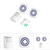 Wireless Infrared Sensor Motion Detector Entry Door Bell Alarm 1 Transmitter &amp; 2 Receiver