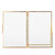 Brass Retro Glass Metal Desktop Photo Frame Bracket Copper Strip Metal Photo Frame（4*6inch ）