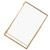 Brass Retro Glass Metal Desktop Photo Frame Bracket Copper Strip Metal Photo Frame（4*6inch ）