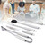 5Pcs/Set Stainless Steel BBQ Tools Barbecue Kit Knife Fork Shovel Brush Clip With Oxford Bag
