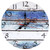 Vintage Wall Clock Non Ticking Decorative Clock for Living Room Home Office Wall Decor(Style 1 )