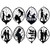 Art Metal Leaf Black Silhouette Ornaments Home Decor Handmade Figure Mother's Day Gift Modern Room Decoration