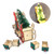 Christmas Sleigh Tree Wooden Advent Calendar Countdown 24 Drawers with LED Light Xmas Party Decor Ornament