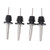 24pcs Stainless Steel Bottle Pourers with Black Plastic Cover Conical Design Rust Protection Liquor Pour Spout for Bar