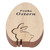Wooden Egg Shape Ornament Cute Rabbit Tabletop Decor Wooden Craft Ornaments for Home Office