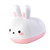 Cartoon Rabbit Tissue Box Creative Cute Toothpick Cotton Swab Box Multifunctional Tissue Organizer White