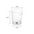 Transparent Trash Can Desktop Storage Bucket PET Plastic Waste Basket Clear Bucket Kitchen Living Room Ice Pail 7.48x6.30x8.66in