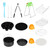 7in Universal 12pcs Hot Air Fryer Kits with Cake Cup Cake Basket Accessories