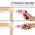 GSTAR Cordless Screwdriver Kit with LED Light Spindle Lock Adjustable 2 Position Handle 240rpm 3.6V Battery Operated USB Charging Electric Screwdriver Power Tools with 9pcs CRV 25mm Bits H1/4 magnetic extension for Drilling