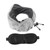 Neck Pillow Memory Foam Slow Rebound U Shaped Head Rest Cushion Travel Pillow with Eye Patch Ear Plugs for Airplane Car Sleeping Dark Grey