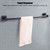 Household Black Wall Hanging Space Aluminum Towel Storage Rack Shelf Hanger Bathroom Accessory