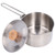 1000ml Camping Pot Stainless Steel Portable Outdoor Tea Coffee Pot with Detachable Handle for Picnic Hiking
