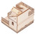 Innovative House Ornament Wood Luminous Villa Model Gift Art Craft Desktop Decoration