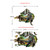 3D Dinosaur Wall Stickers  DIY Children's Room Wall Background Decor