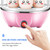 Egg Cooker 7 Egg Capacity Hard Boiled Egg Cooker Anti-dry Electric Egg Boiler with 40mL Measuring Cup Steam Vegetables