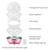 Egg Cooker 7 Egg Capacity Hard Boiled Egg Cooker Anti-dry Electric Egg Boiler with 40mL Measuring Cup Steam Vegetables