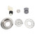 10cm Round Floor Drain Kit Stainless Steel Odor Prevention Shower Drain Bathroom Hair Strainer 50‑75mm Pipes