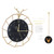 Light Luxury Wall Clock Deer Head Decorative Wall Clock for Living Room Bedroom Creative Shops