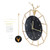 Light Luxury Wall Clock Deer Head Decorative Wall Clock for Living Room Bedroom Creative Shops