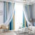 Star Curtains Stars Blackout Curtains for Kids Girls Bedroom Living Room Colorful Double Layer Star Window Curtains, 1 Panel (40