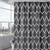 Polyester Waterproof Shower Curtain Abstract Geometric Shower Curtain Modern Luxury Weighted Bath Curtain for Bathroom Black