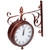 Wall Clock Practical Reliable Retro Beautiful Battery Powered Decoration for Lobby Courtyard Garden