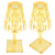 LED Crystal Table Lamp Transparent Prism Dimmable Desk Lamp USB Charging Indoor LightingYellow