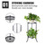 Heavy Duty Iron Potted Plant Stand Double Layer Metal Flower Pot Rack for Indoor Outdoor Plants