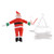 LED Christmas Lights Decorative Ladder Lights with Father Christmas Figure for Indoor Outdoors Window Garden Party EU Plug 220V