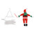 LED Christmas Lights Decorative Ladder Lights with Father Christmas Figure for Indoor Outdoors Window Garden Party EU Plug 220V